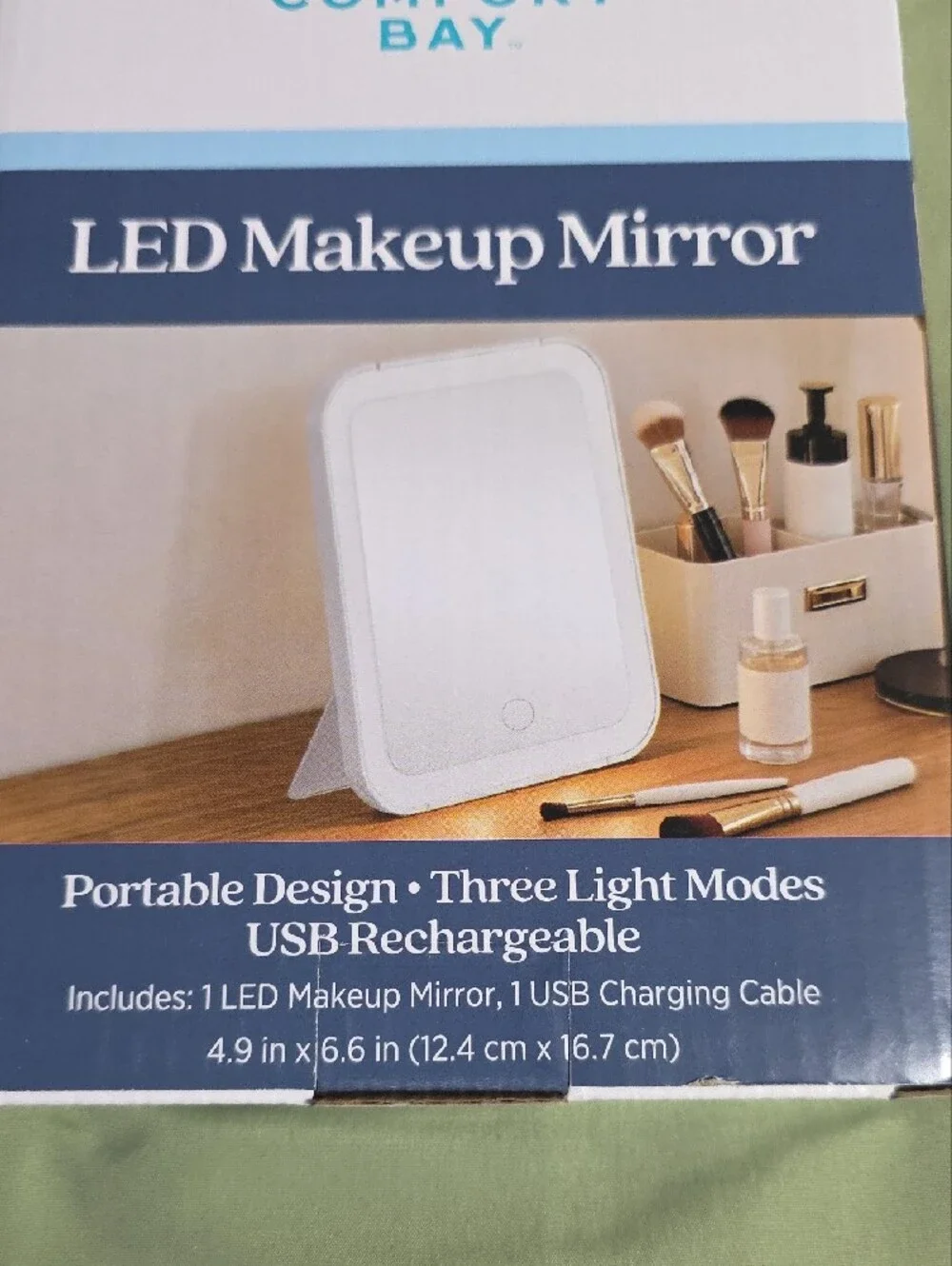 Comfort Bay LED Makeup Mirror in White
